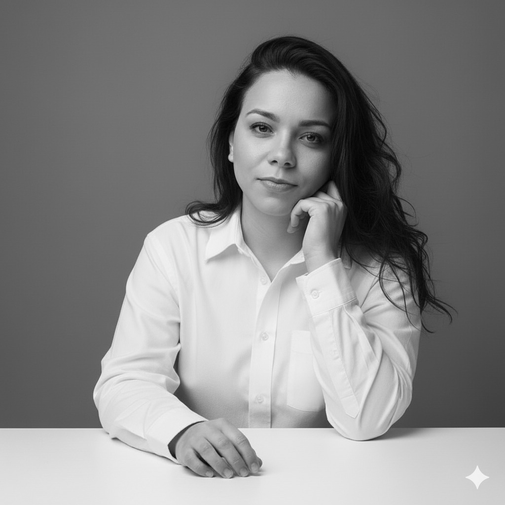 Bea Andrade no estúdio